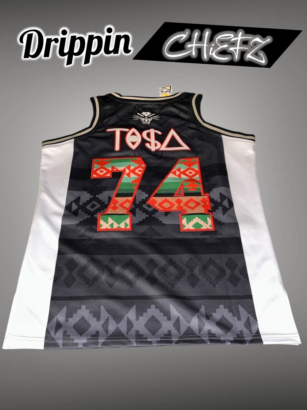 🔥Heasdgear Classics & TISA Vizion Collab 🔥 Tribal Basketball Jersey Men's [L]